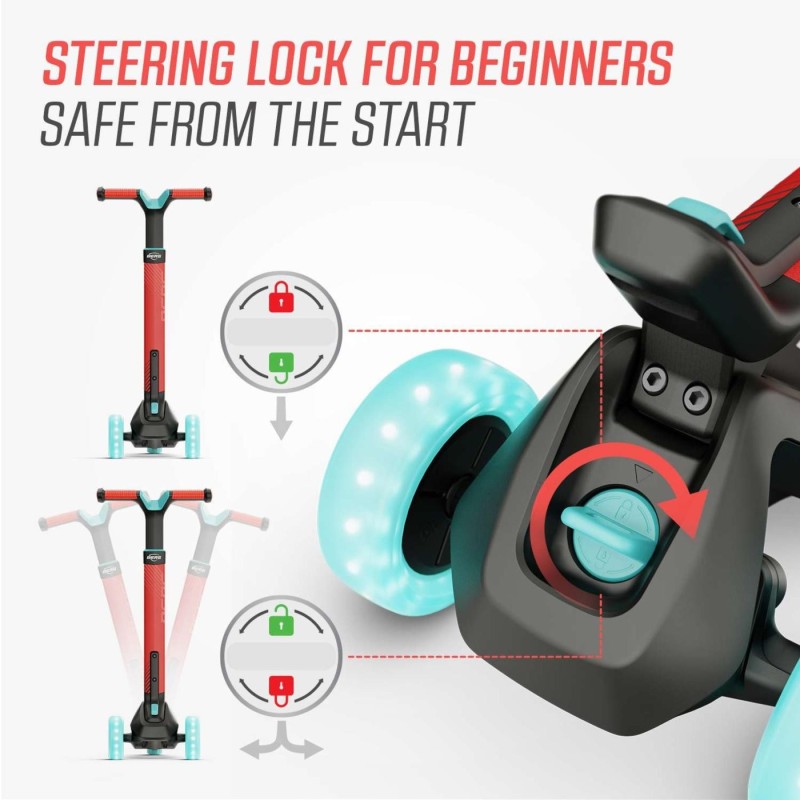 Trotinete BERG NEXO Lights Vermelho