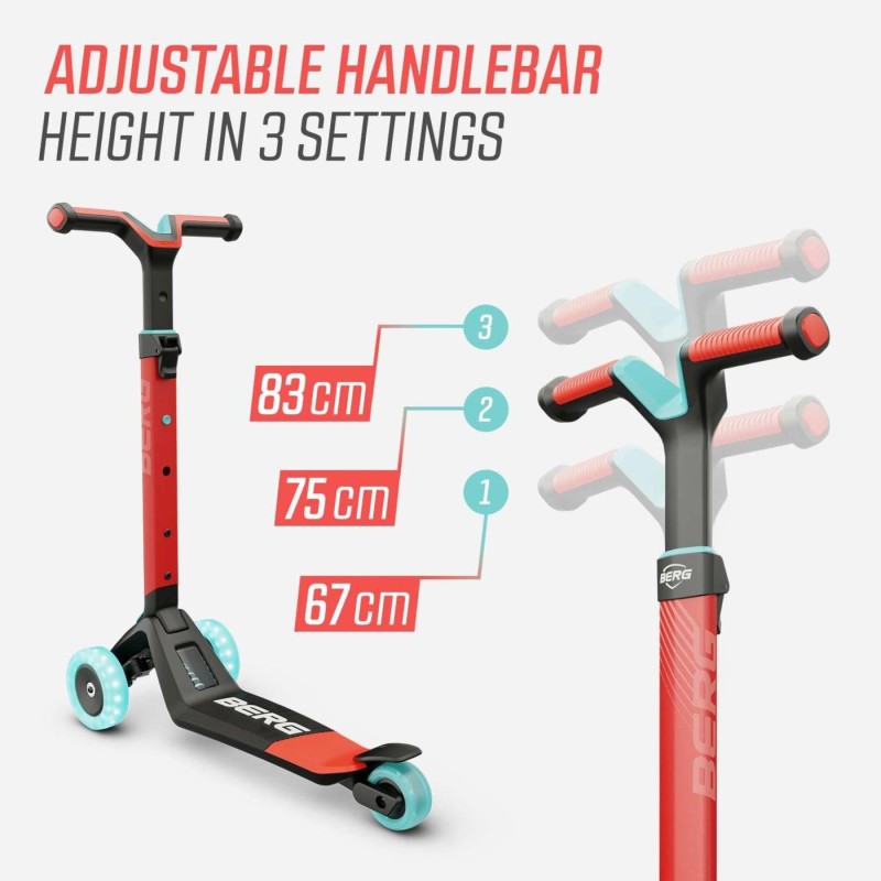 Trotinete BERG NEXO Lights Vermelho