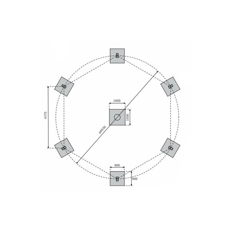Pirámide de cuerdas Cholula (5,5 m)