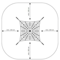 Piramide de Cuerdas Menkaure de 4 lados (2,7 m)