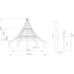 Pirámide Luxor (4,5 m)