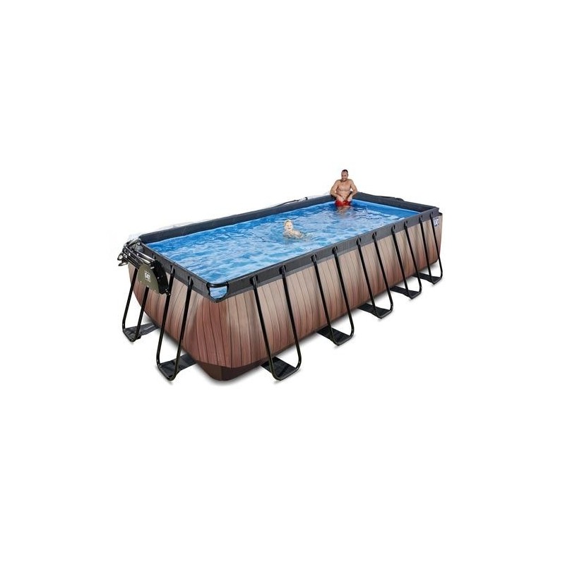 Piscina Amatista 540 Madera con cubierta y agua caliente