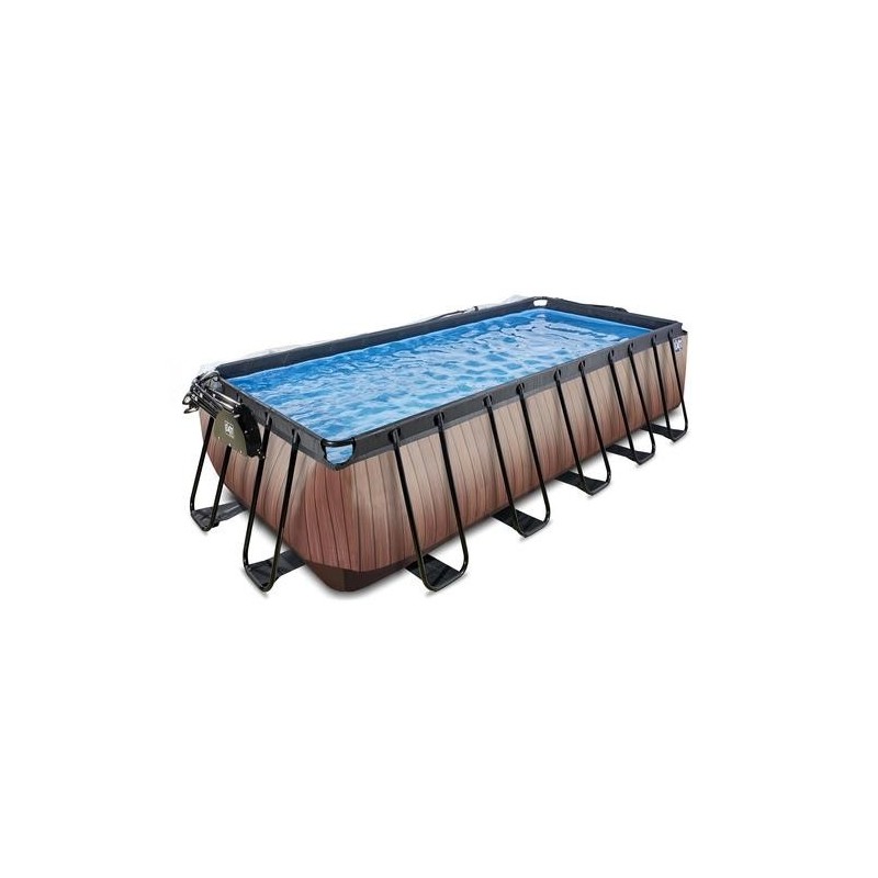 Piscina Amatista 540 Madera con cubierta y agua caliente