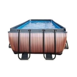 Piscina Amatista 540 Madera con cubierta y agua caliente