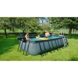 Piscina Amatista 540 Madera con cubierta y agua caliente