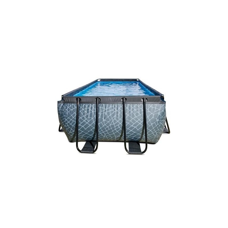 Piscina Amatista 540 Piedra con cubierta y agua caliente