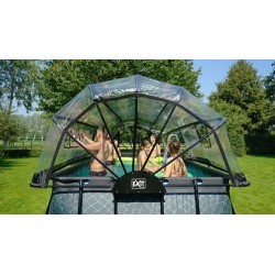 Piscina Amatista 540 Piedra con cubierta y agua caliente