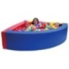 Piscinas de bolas de canto acolchoado