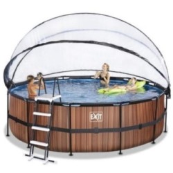 Piscina Coral 450 Madera con cubierta y agua caliente