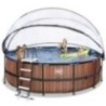 Piscina Coral 450 Madera con cubierta y agua caliente