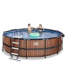 Piscina Coral 450 Madera con cubierta y agua caliente