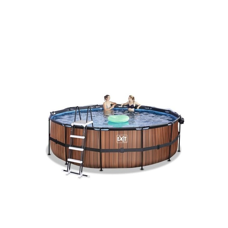 Piscina Coral 450 Madera con cubierta y agua caliente