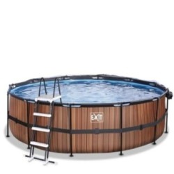 Piscina Coral 450 Madera con cubierta y agua caliente