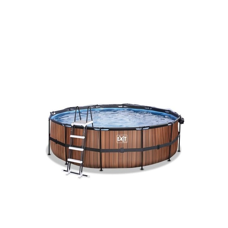 Piscina Coral 450 Madera con cubierta y agua caliente