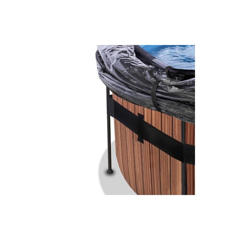 Piscina Coral 450 Madera con cubierta y agua caliente