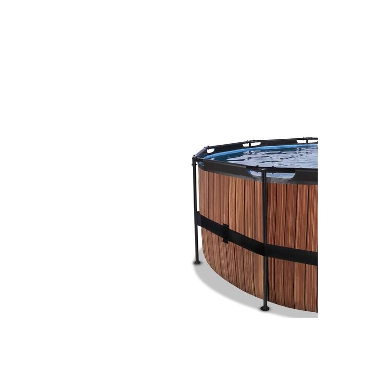 Piscina Coral 450 Madera con cubierta y agua caliente