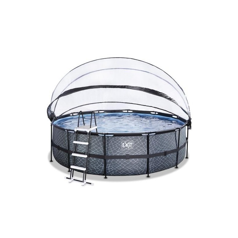 Piscina Coral 450 Pedra com cúpula e água quente