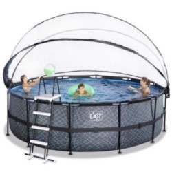 Piscina Coral 450 Pedra com cúpula e água quente
