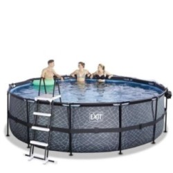 Piscina Coral 450 Pedra com cúpula e água quente