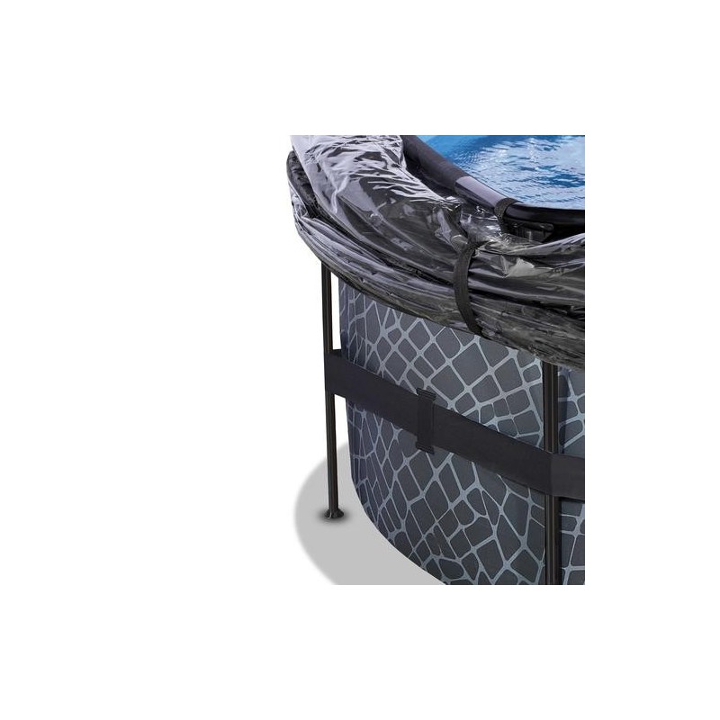 Piscina Coral 450 Pedra com cúpula e água quente