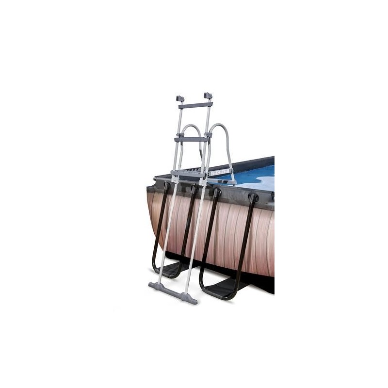 Piscina Cuarzo 400 Madera con cubierta y agua caliente