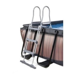 Piscina Cuarzo 400 Madera con cubierta y agua caliente