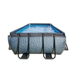 Piscina Quartzo 400 Pedra com cúpula e água quente