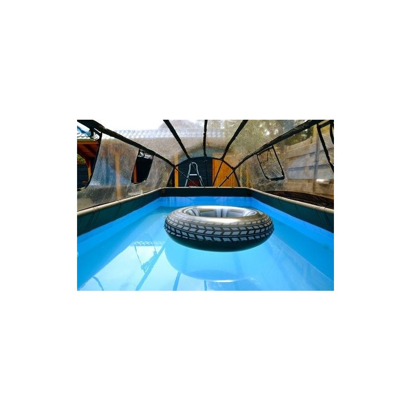 Piscina Quartzo 400 Pedra com cúpula e água quente