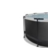Piscina Esmeralda 360 Black amb coberta i aigua calenta