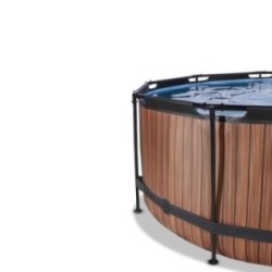 Piscina Esmeralda 360 Madera con cubierta y agua caliente