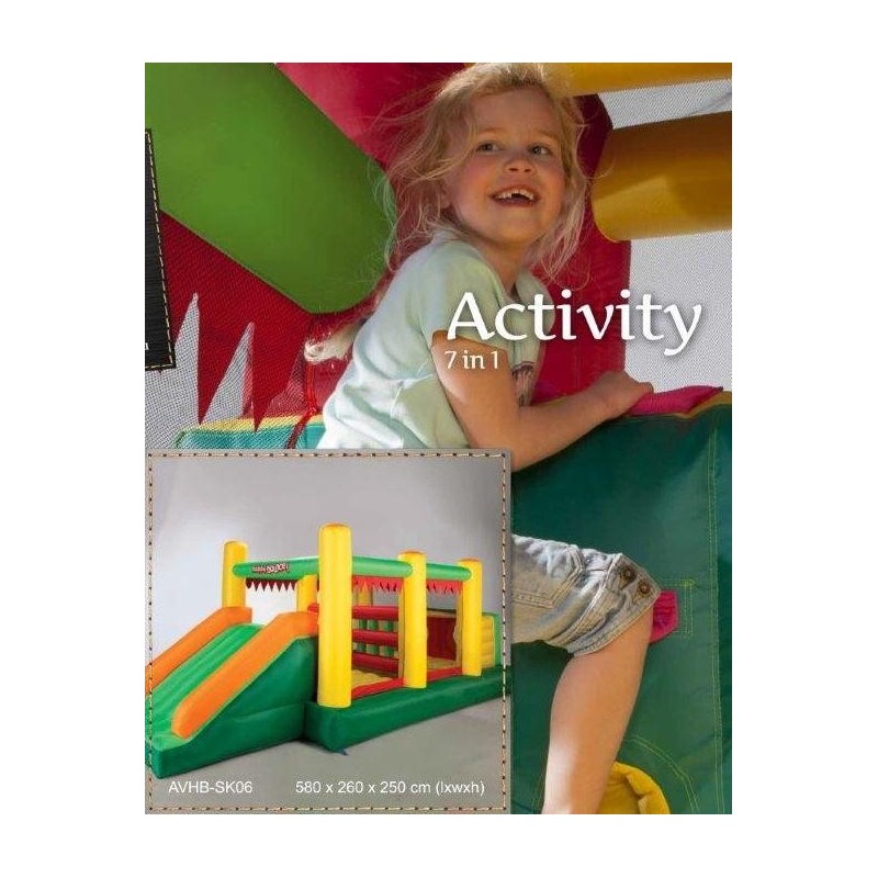 Castillo hinchable Pista Americana 7 en 1