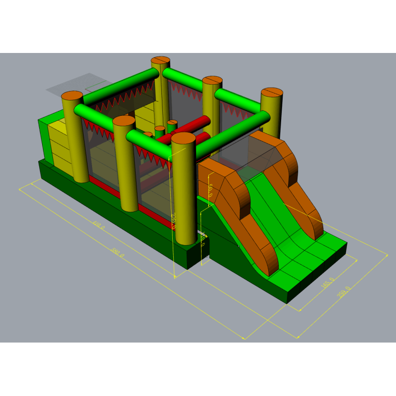 Castillo hinchable Pista Americana 7 en 1