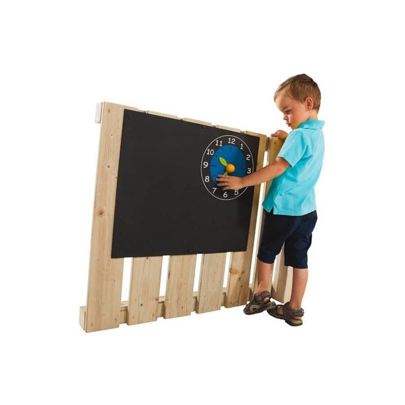 Pizarra con reloj