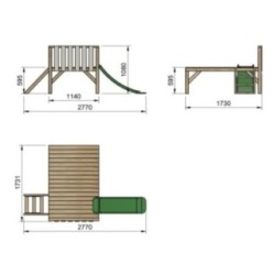 Plataforma para casita MASGAMES LOLLIPOP (sin casita)
