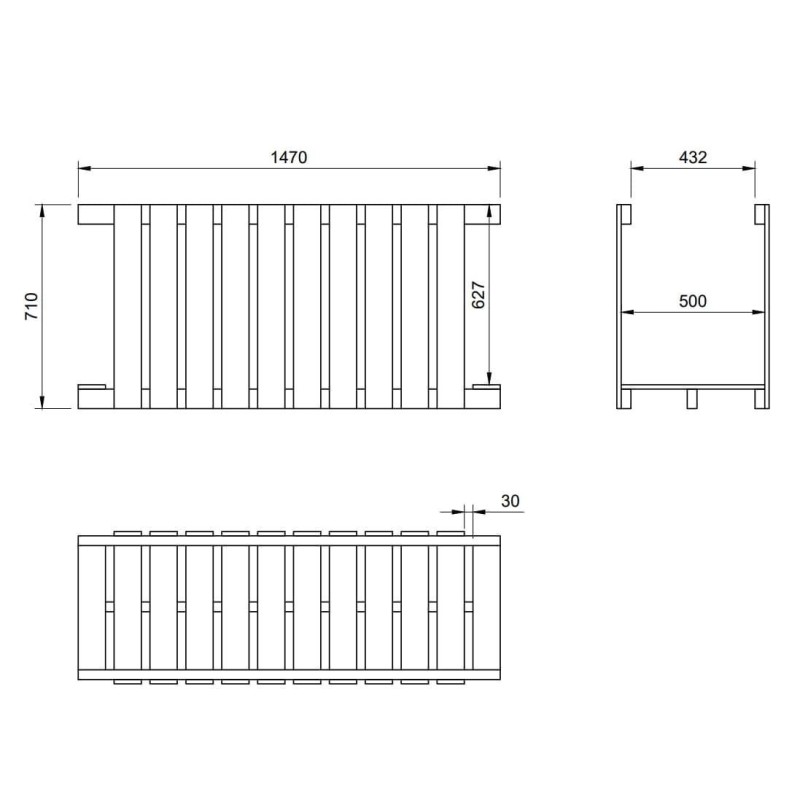 Ponte de madeira MASGAMES MADISON