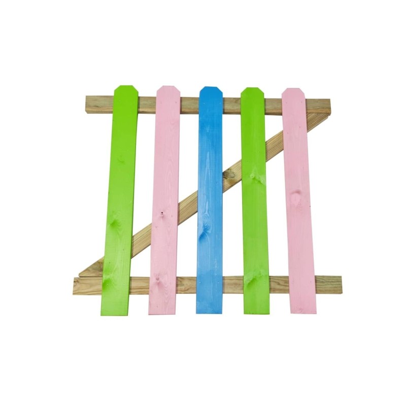 Puerta para valla de madera MASGAMES MERLET 100 (lamas 15 mm grosor y altura 100 cm)