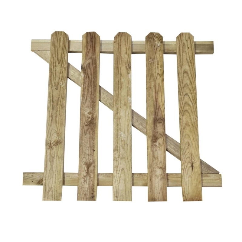 Puerta para valla de madera MASGAMES MERLET 100 PLUS (lamas 21 mm grosor y altura 100 cm)