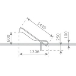 Rampa de tobogán Inox ASTEG PRO