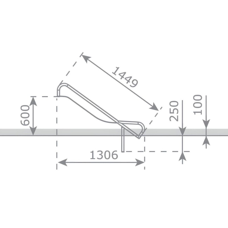 Rampa de tobogán Inox ASTEG PRO