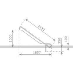 Rampa de tobogán Inox ASTEG PRO