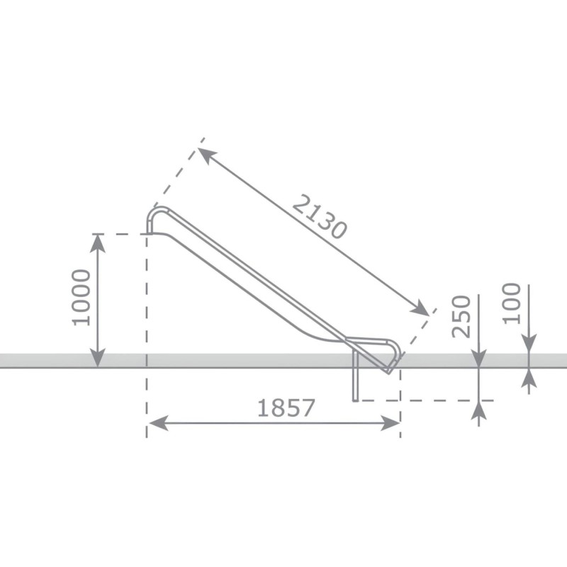 Rampa de tobogán Inox ASTEG PRO