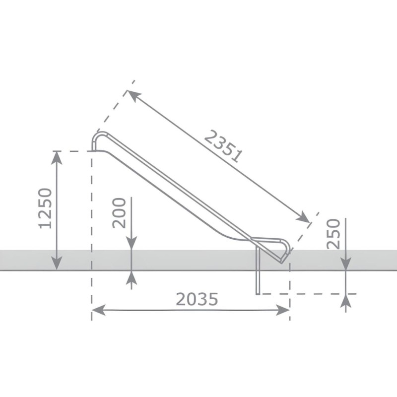 Rampa de tobogán Inox ASTEG PRO