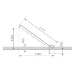 Rampa de tobogán Inox ASTEG PRO