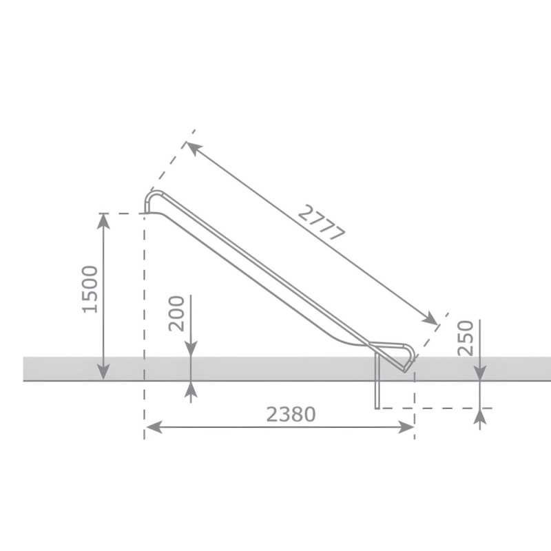 Rampa de tobogán Inox ASTEG PRO