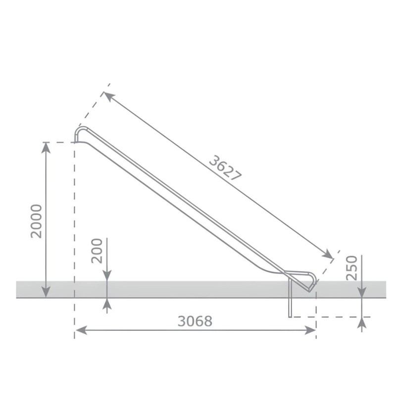 Rampa de tobogán Inox ASTEG PRO