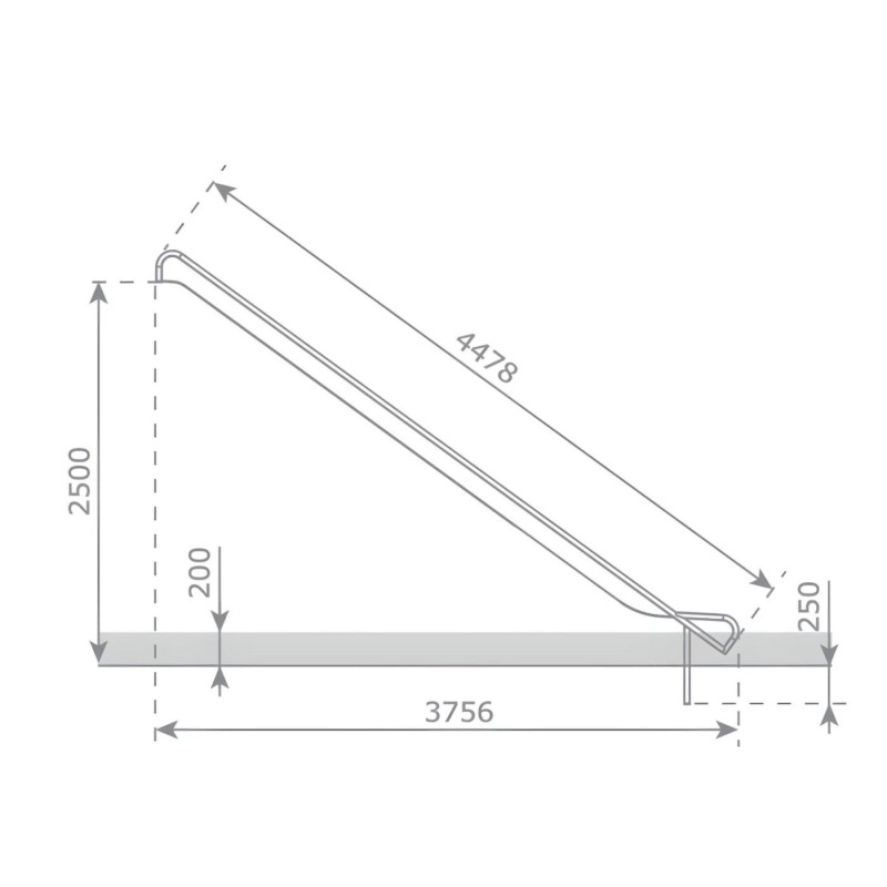 Rampa de tobogán Inox ASTEG PRO