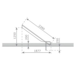 Rampa de tobogán inox ASTEG