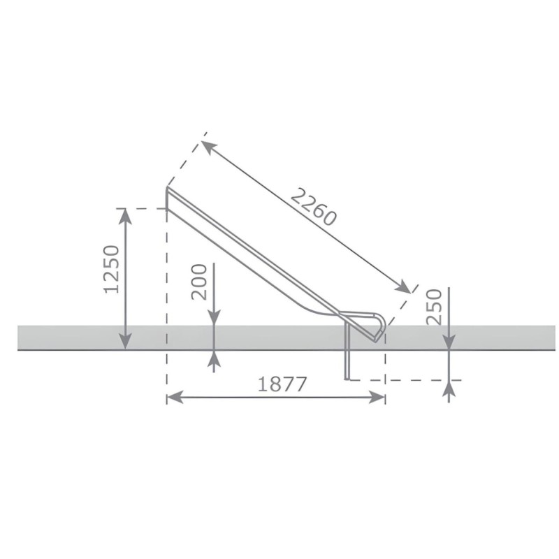 Rampa de tobogán inox ASTEG