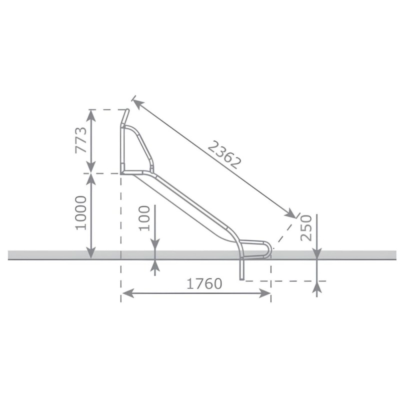 Rampa de escorrega inox ASTUR 50