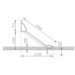 Rampa de escorrega inox ASTUR 50